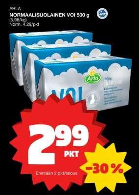 ARLA NORMAALISUOLAINEN VOI 500 g