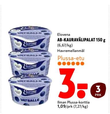 Elovena AB-KAURAVÄLIPALAT 150 g