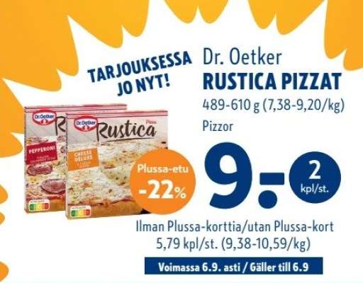Dr. Oetker RUSTICA PIZZAT