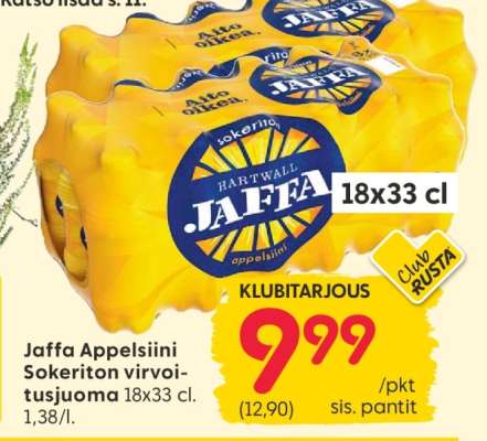 Jaffa Appelsiini Sokeriton virvoitusjuoma