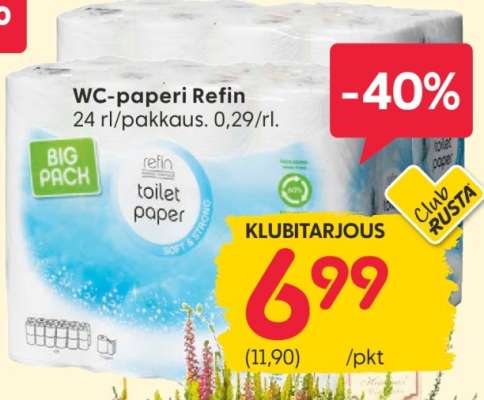WC-paperi Refin