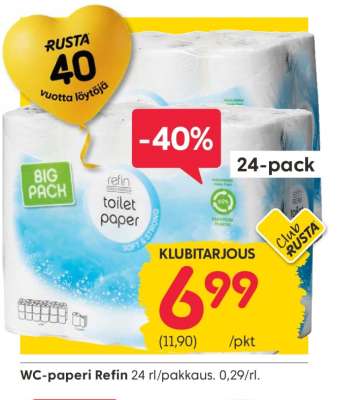 WC-paperi Refin