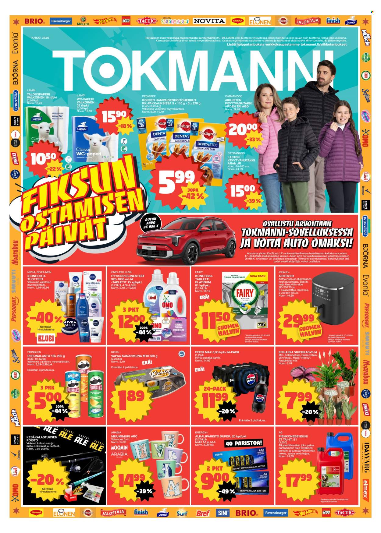 Tokmanni tarjoukset - 24.08.2026 - 30.08.2026. Sivu 1
