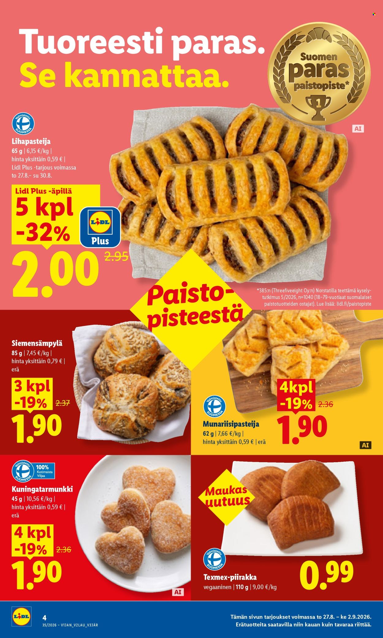 Lidl tarjoukset - 27.08.2026 - 30.08.2026. Sivu 4