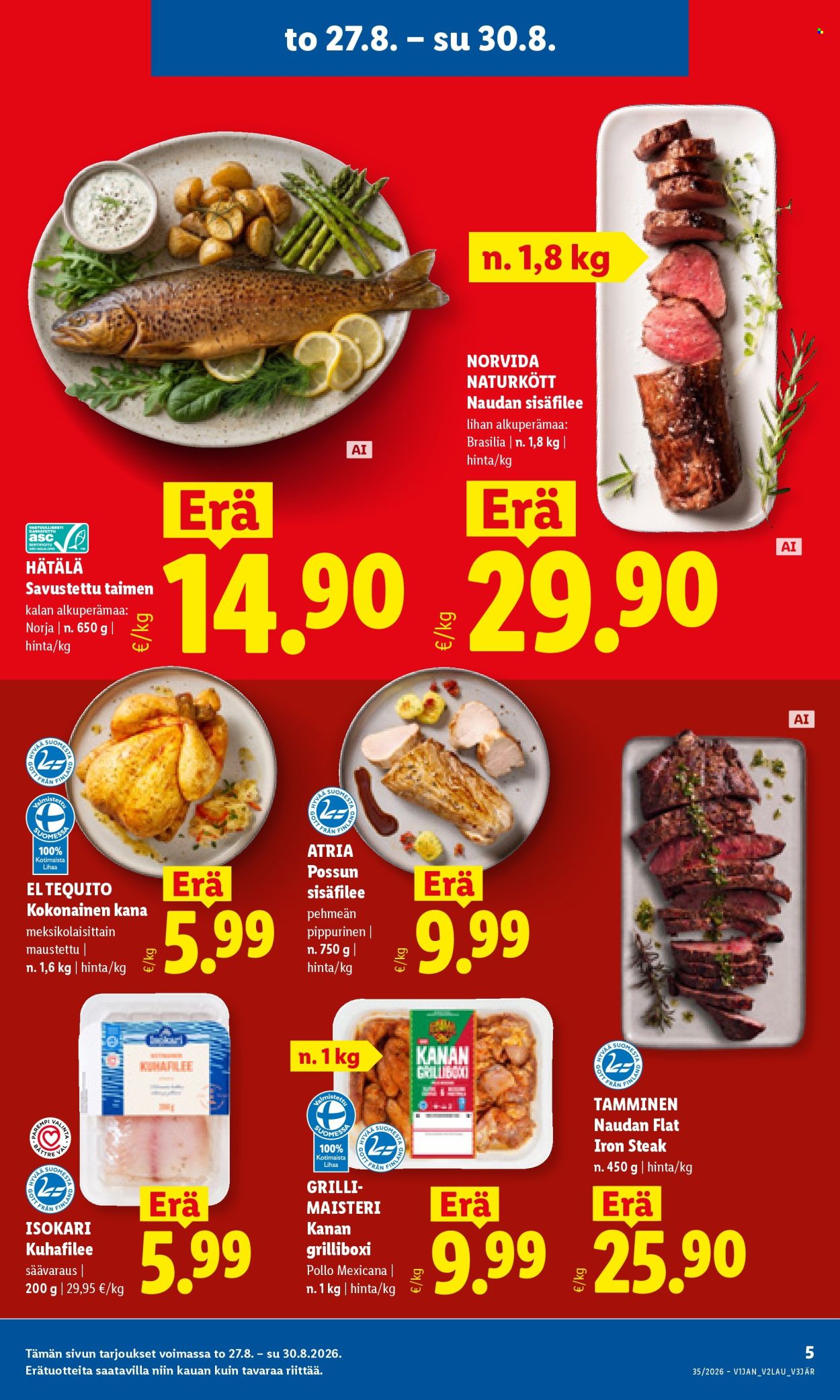 Lidl tarjoukset - 27.08.2026 - 30.08.2026. Sivu 5