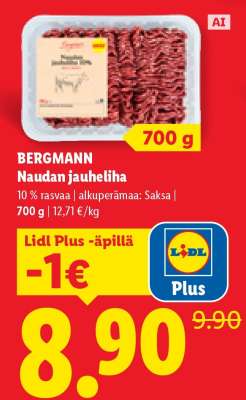 BERGMANN Naudan jauheliha