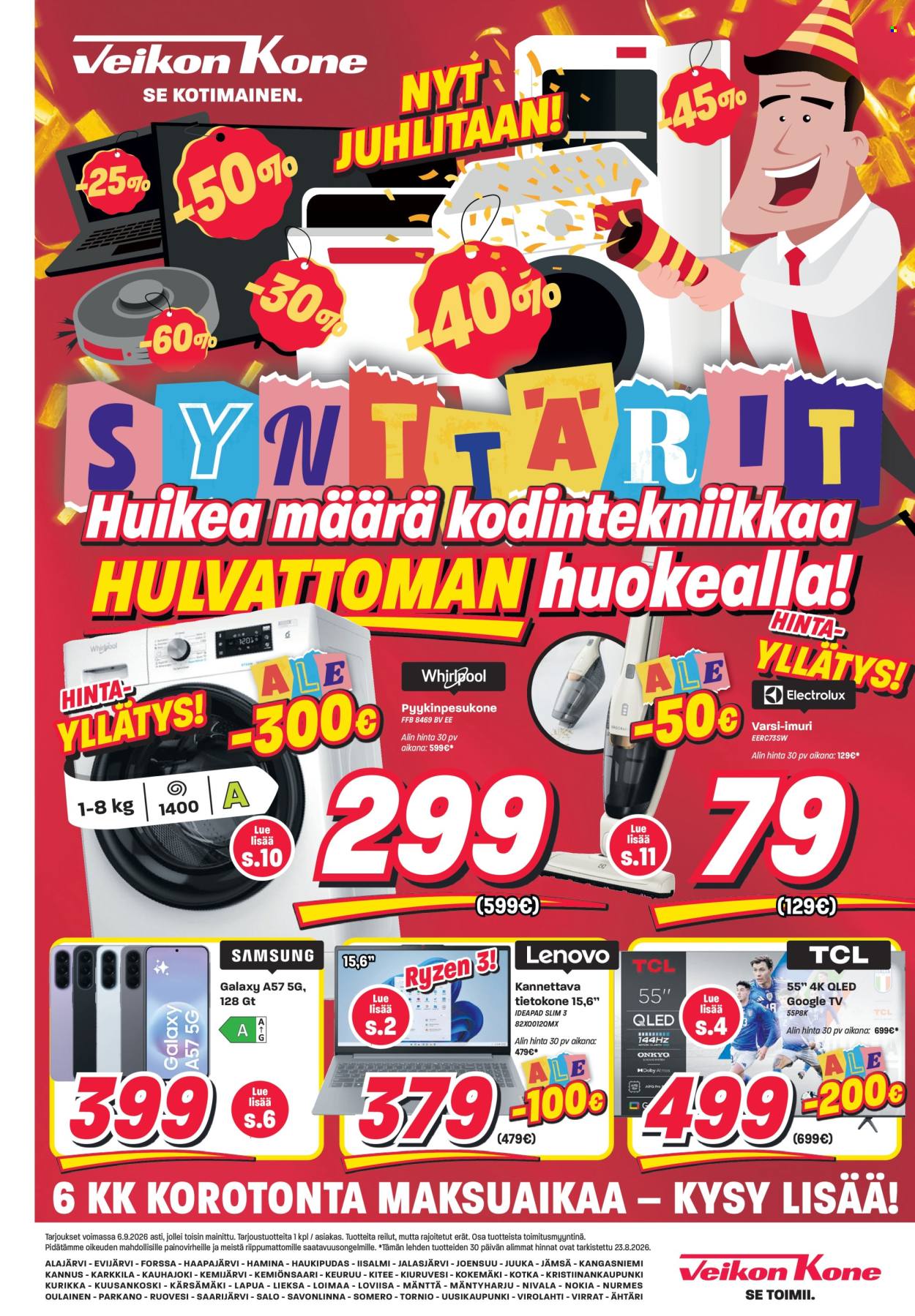 Veikon Kone tarjoukset - 24.08.2026 - 06.09.2026. Sivu 1