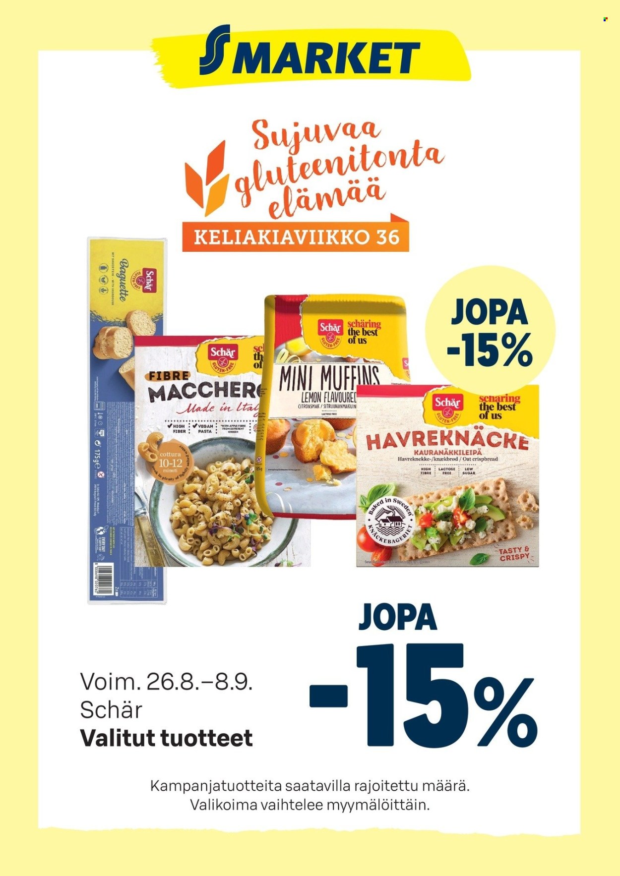 S-market tarjoukset - 26.08.2026 - 08.09.2026. Sivu 1