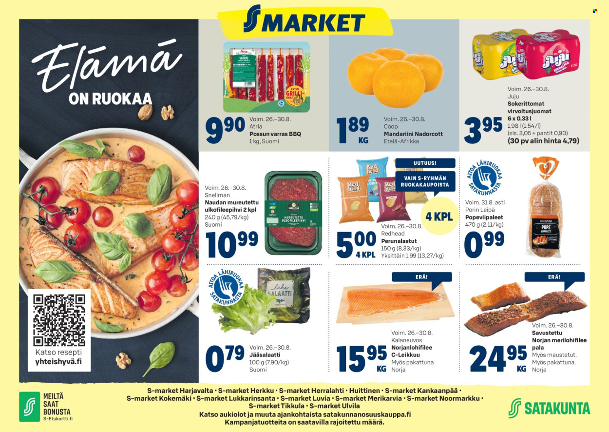S-market tarjoukset - 26.08.2026 - 30.08.2026. Sivu 1