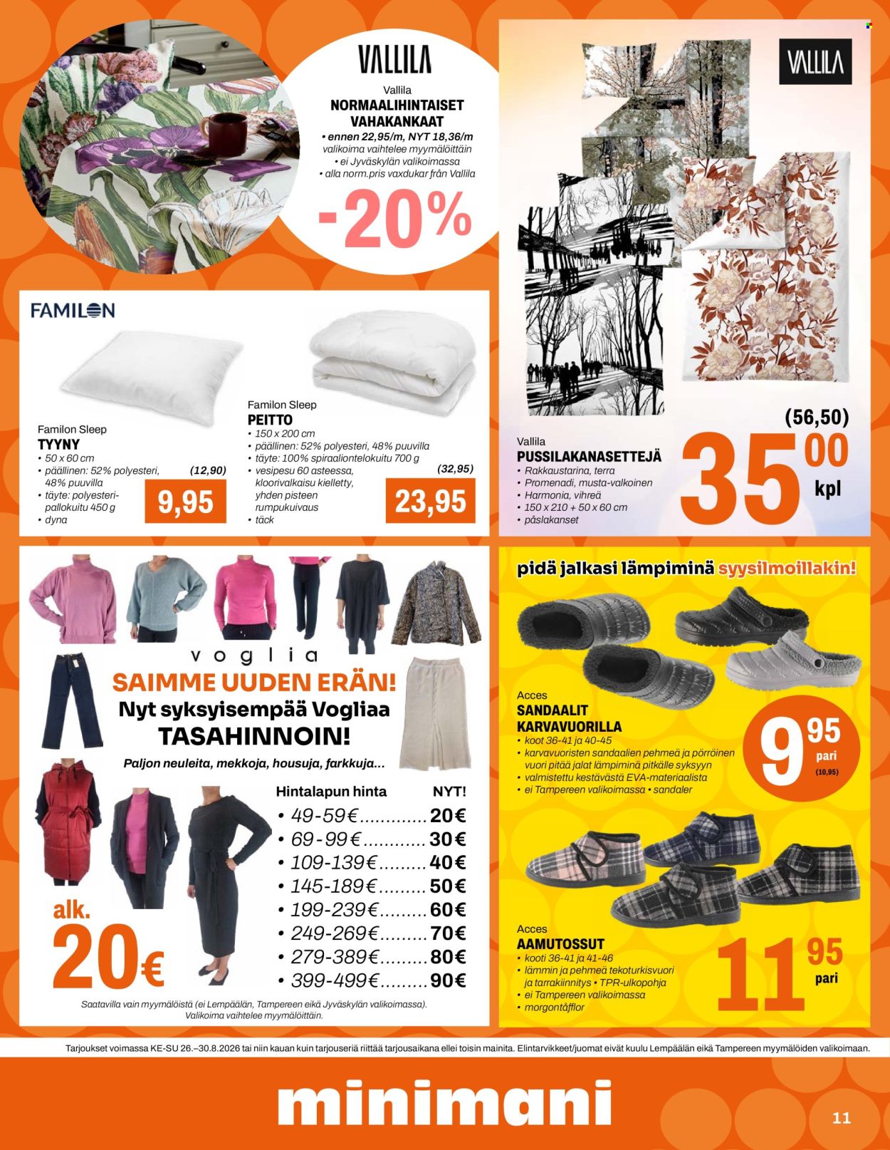 Minimani tarjoukset - 26.08.2026 - 30.08.2026. Sivu 11