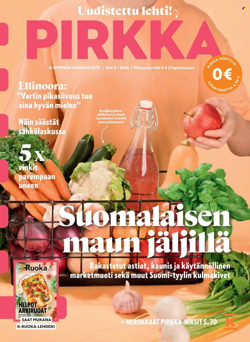 K-market tarjoukset  - 26.08.2026 - 29.09.2026.
