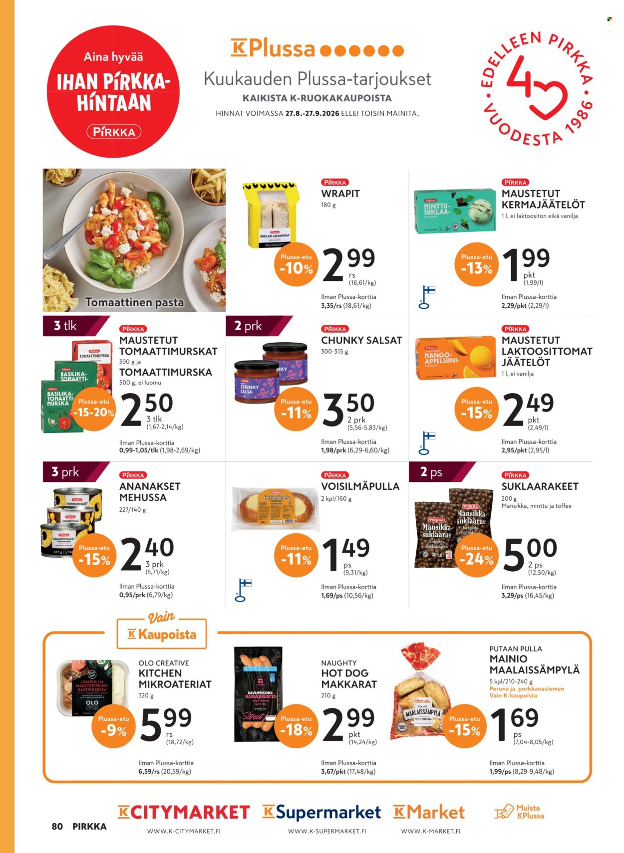 K-Supermarket tarjoukset - 26.08.2026 - 29.09.2026. Sivu 80