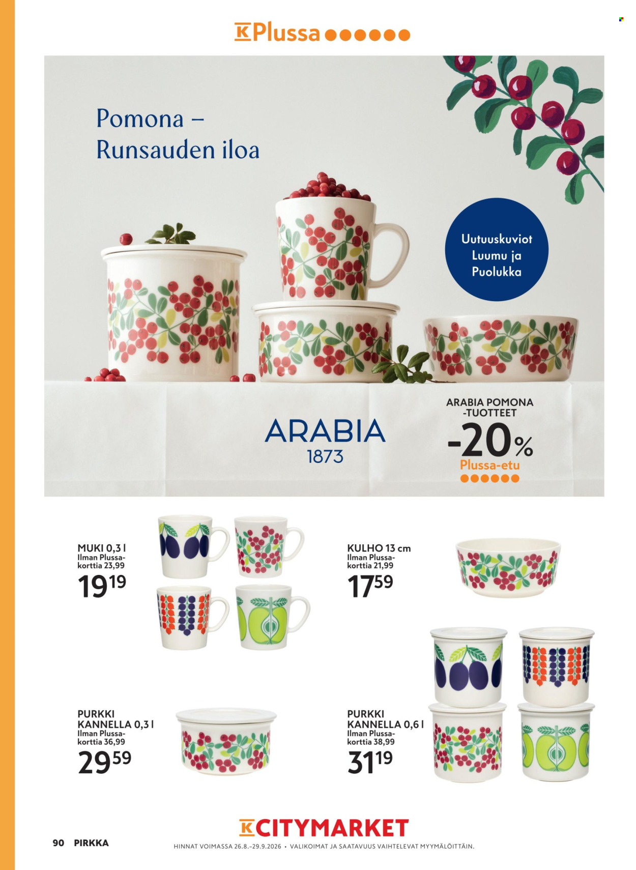 K-Supermarket tarjoukset - 26.08.2026 - 29.09.2026. Sivu 90