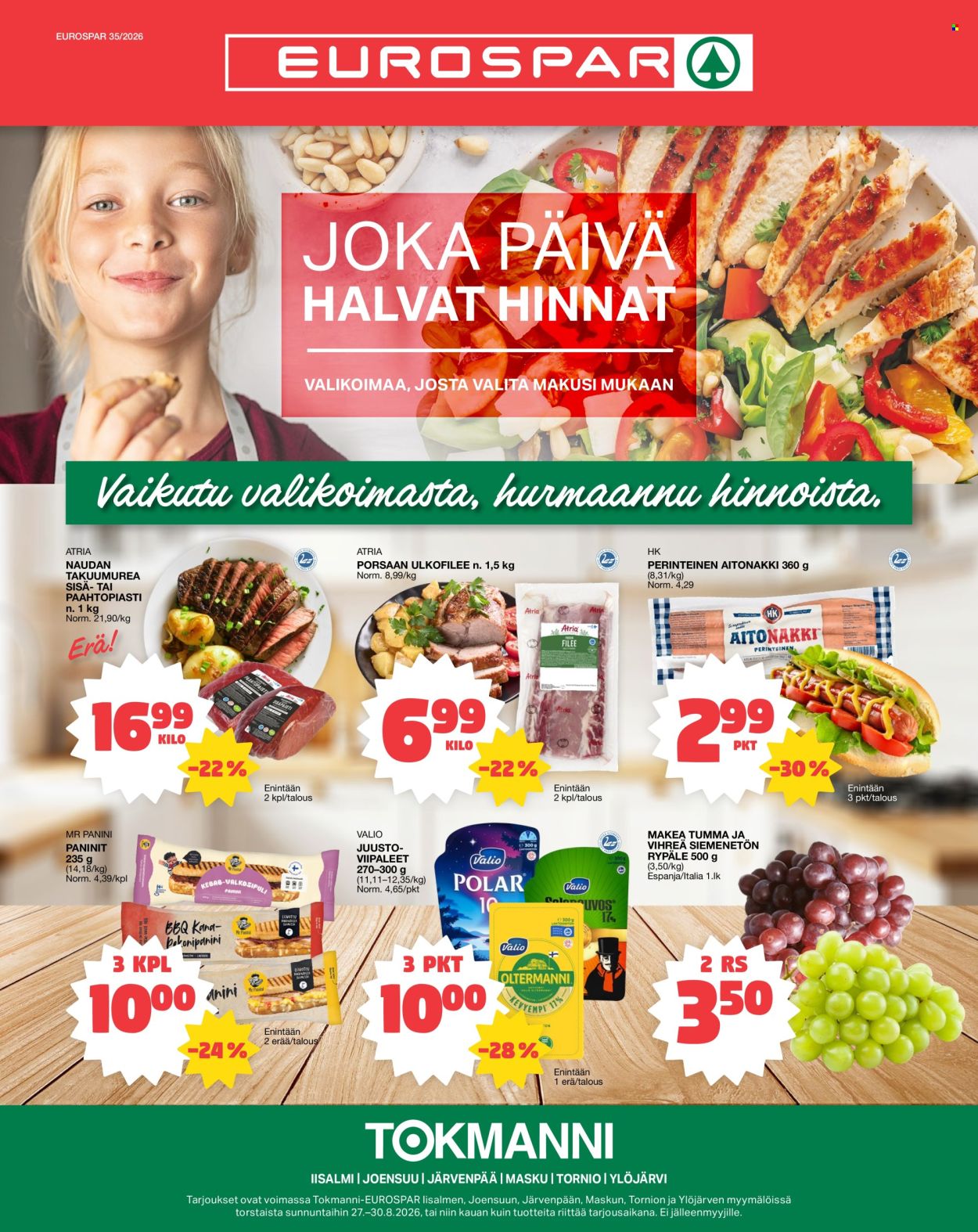 Tokmanni tarjoukset - 27.08.2026 - 30.08.2026. Sivu 1