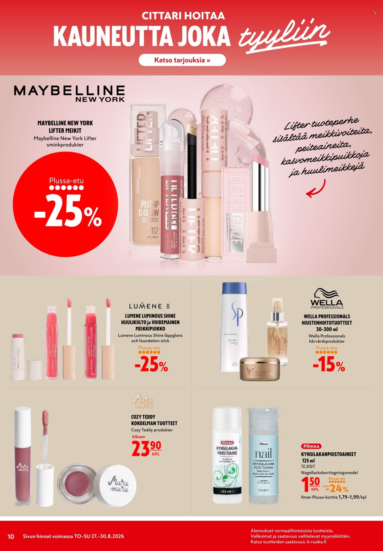 K-citymarket tarjoukset - 27.08.2026 - 30.08.2026. Sivu 10