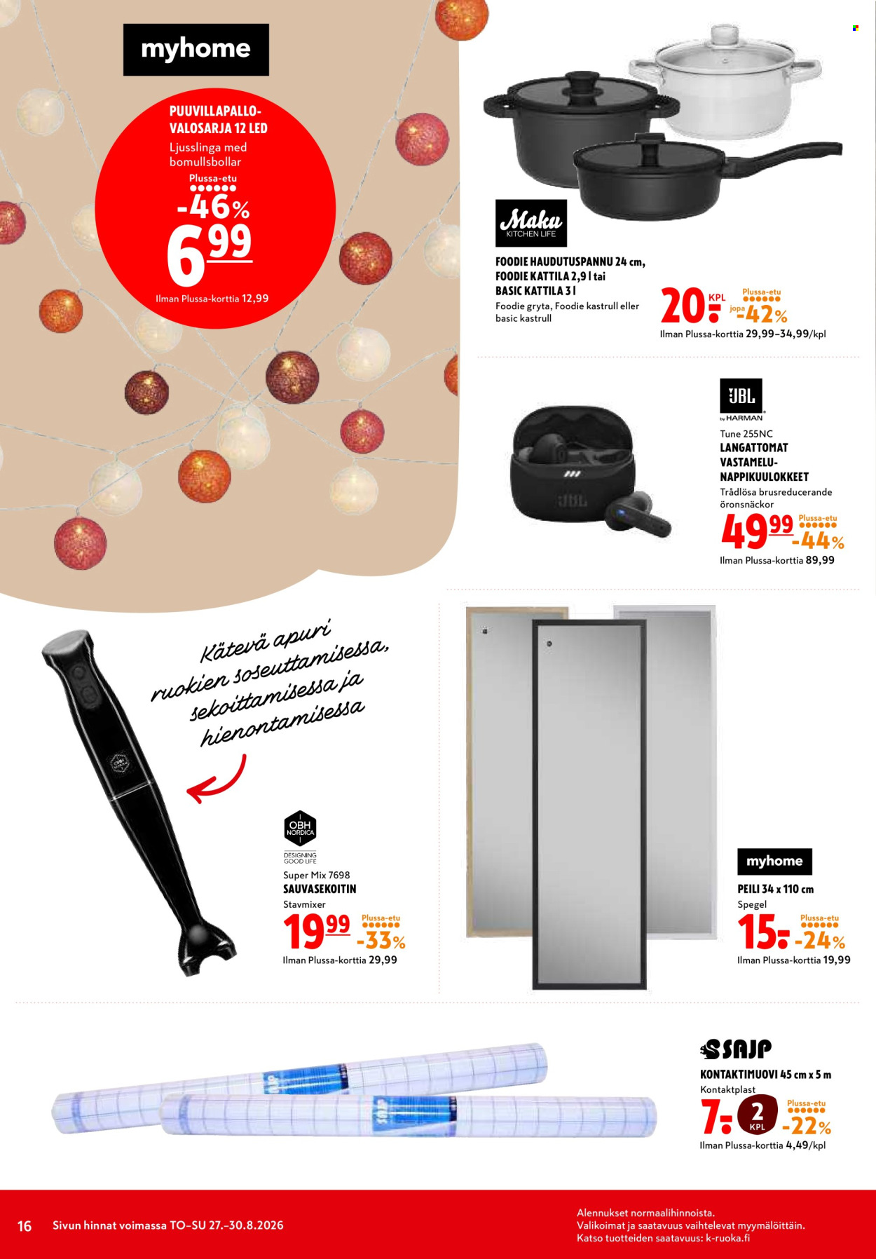 K-citymarket tarjoukset - 27.08.2026 - 30.08.2026. Sivu 16