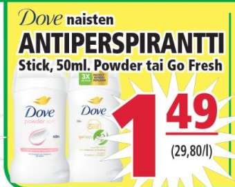 Dove naisten ANTIPERSPIRANTTI