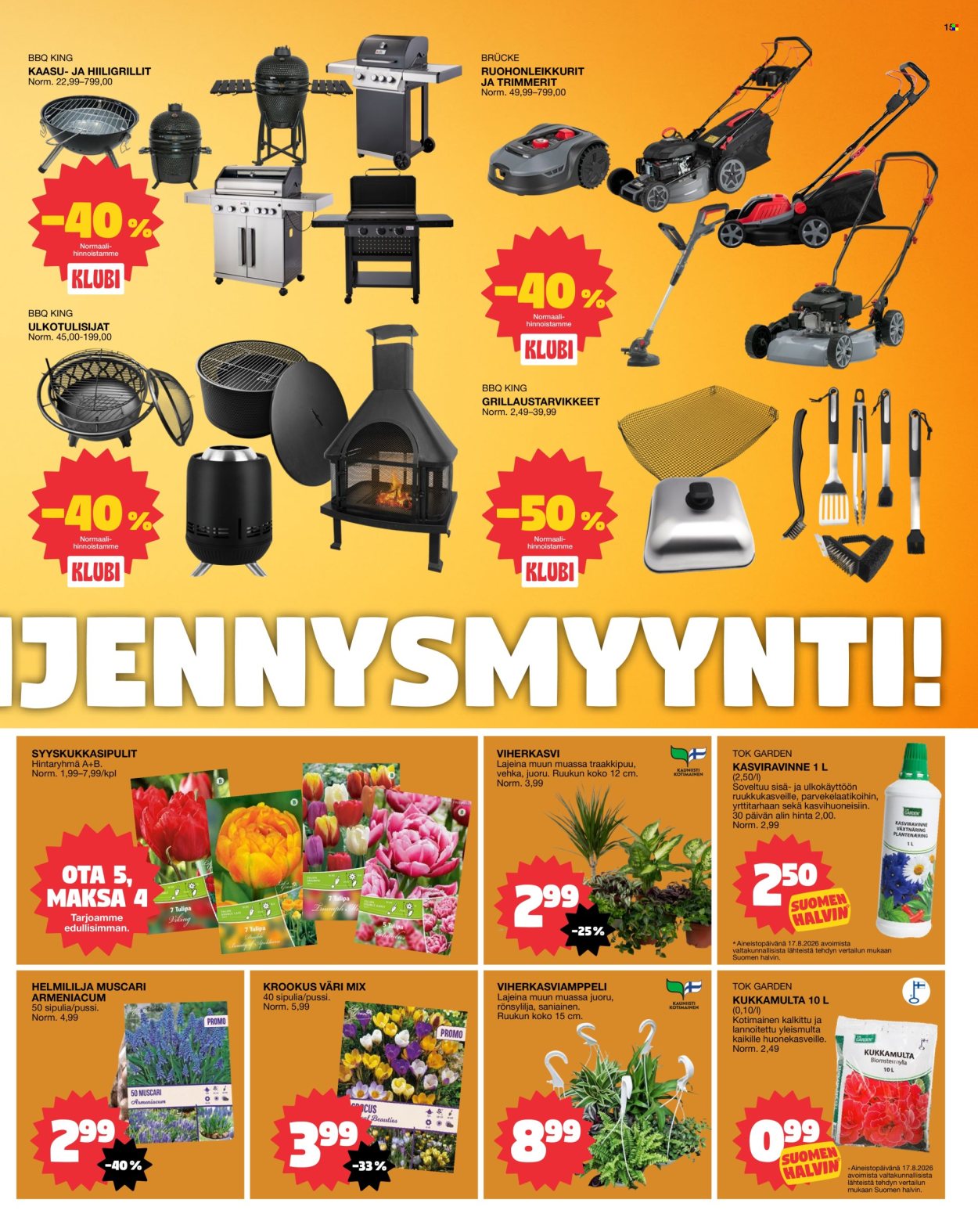 Tokmanni tarjoukset - 31.08.2026 - 06.09.2026. Sivu 15