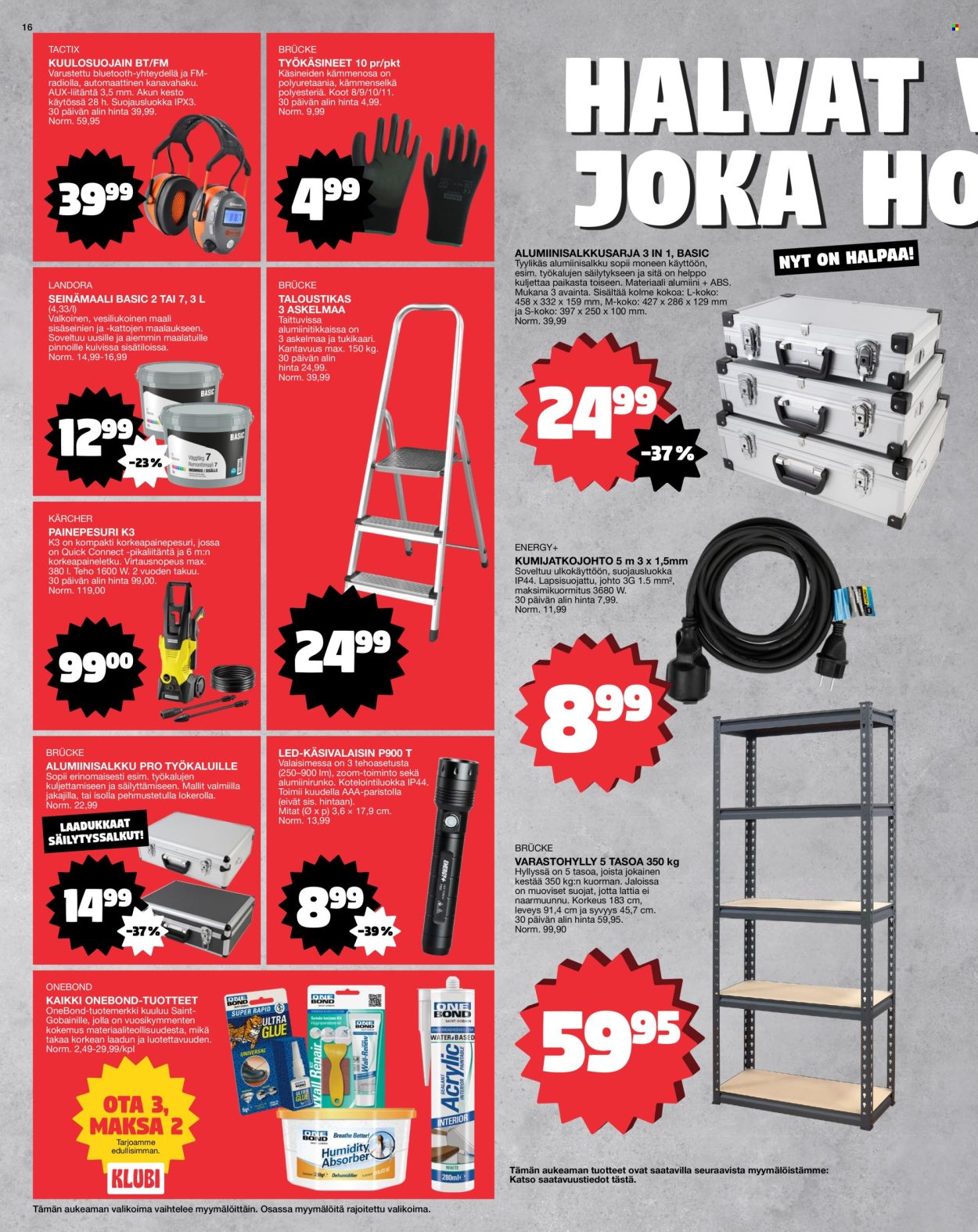 Tokmanni tarjoukset - 31.08.2026 - 06.09.2026. Sivu 16