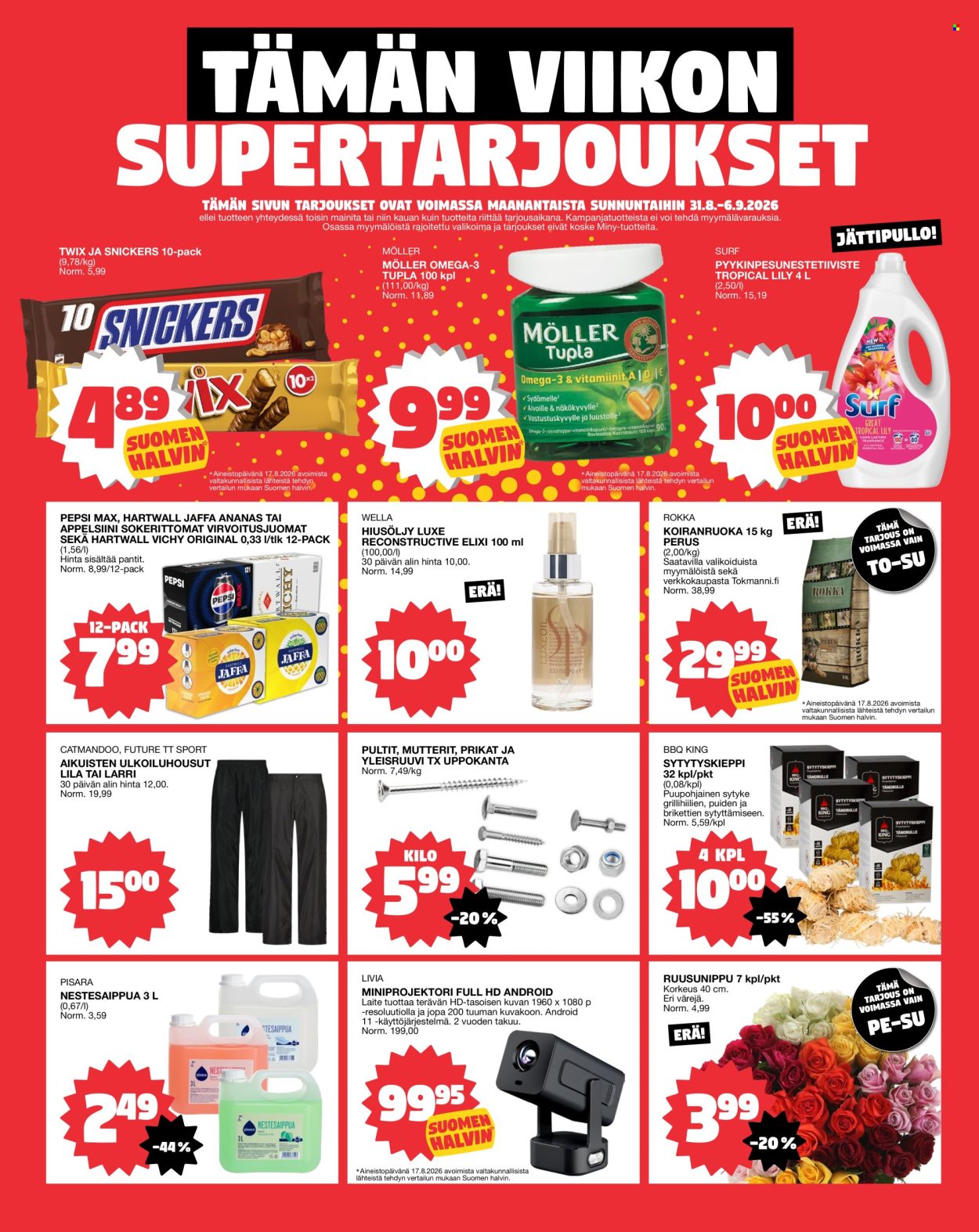 Tokmanni tarjoukset - 31.08.2026 - 06.09.2026. Sivu 24