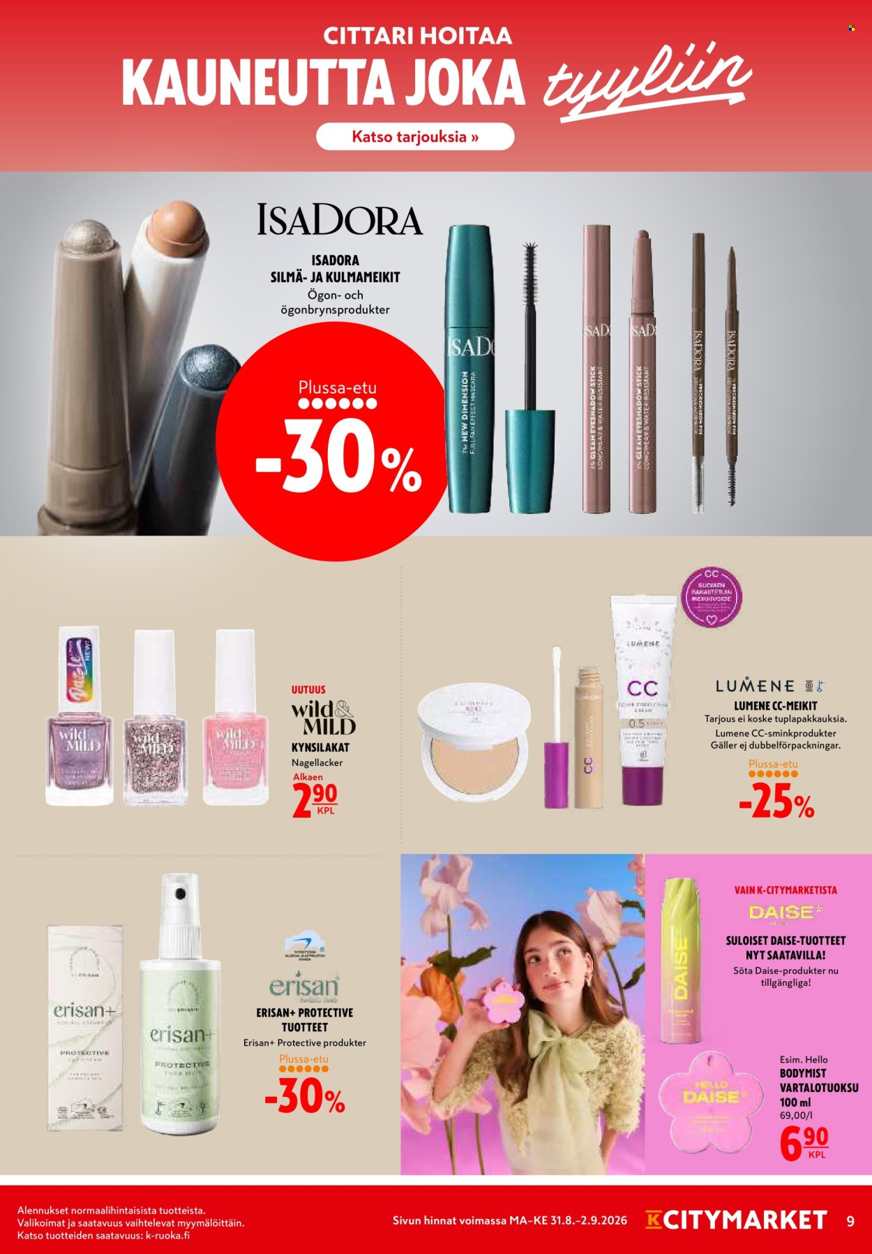 K-citymarket tarjoukset - 31.08.2026 - 02.09.2026. Sivu 9