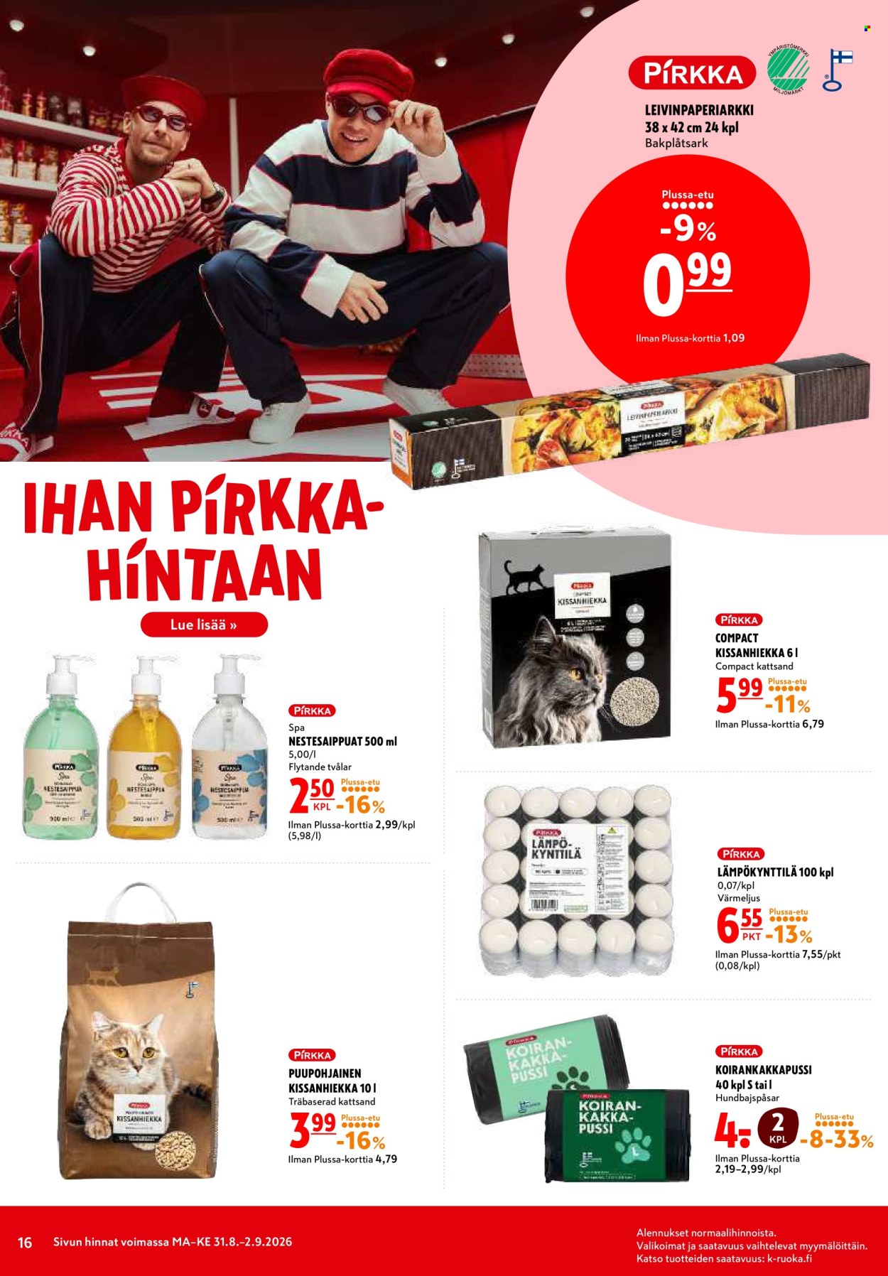 K-citymarket tarjoukset - 31.08.2026 - 02.09.2026. Sivu 16