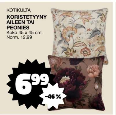 KOTIKULTA KORISTETYYNY AILEEN TAI PEONIES