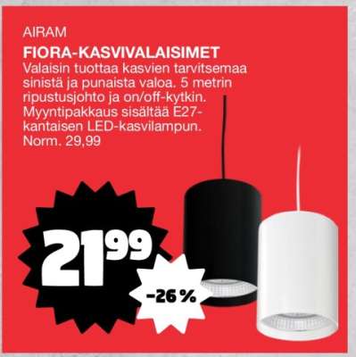 AIRAM FIORA-KASVIVALAISIMET