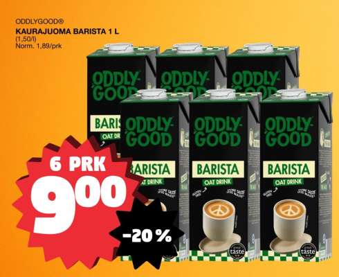 ODDLYGOOD® KAURAJUOMA BARISTA 1 L