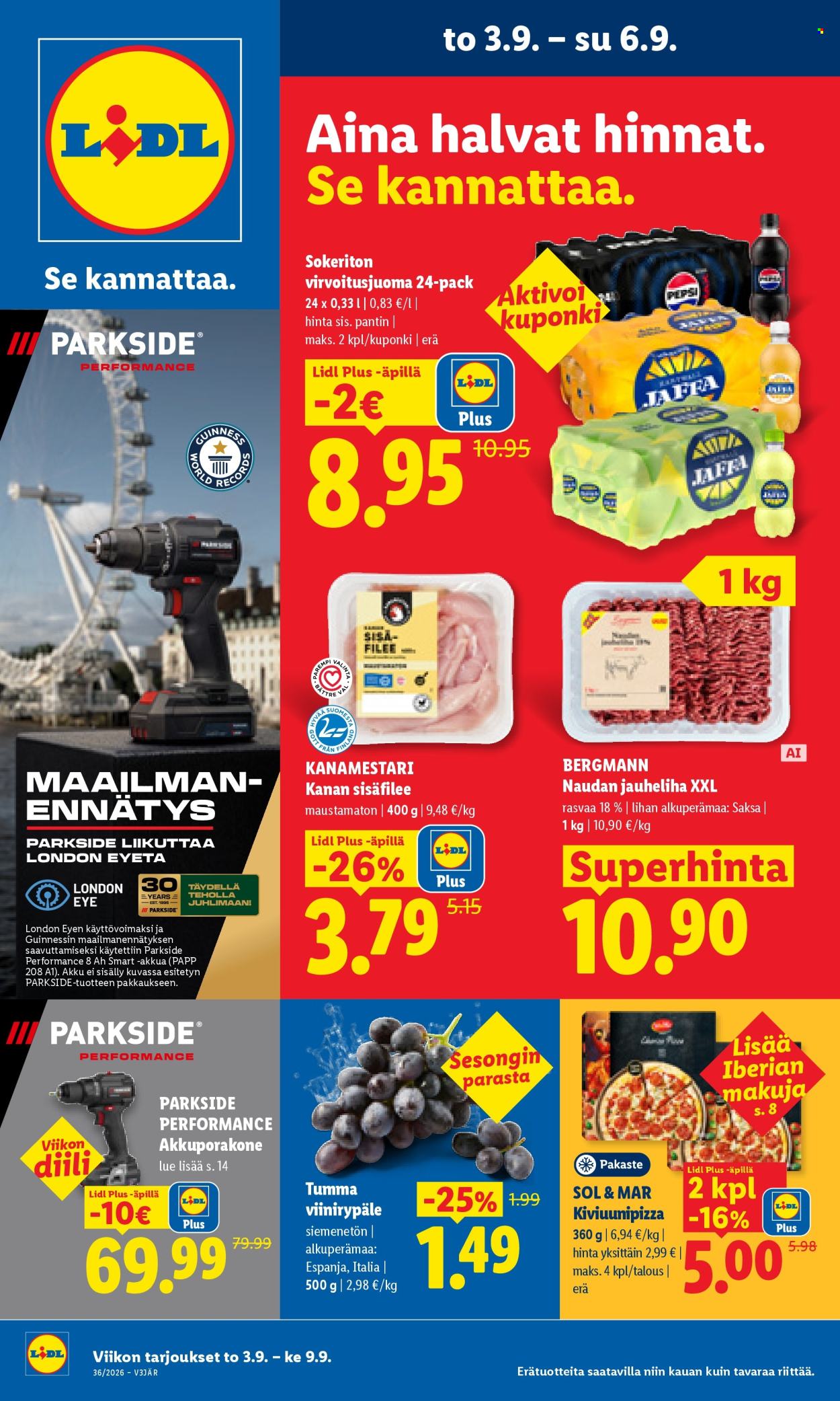 Lidl tarjoukset - 03.09.2026 - 06.09.2026. Sivu 1