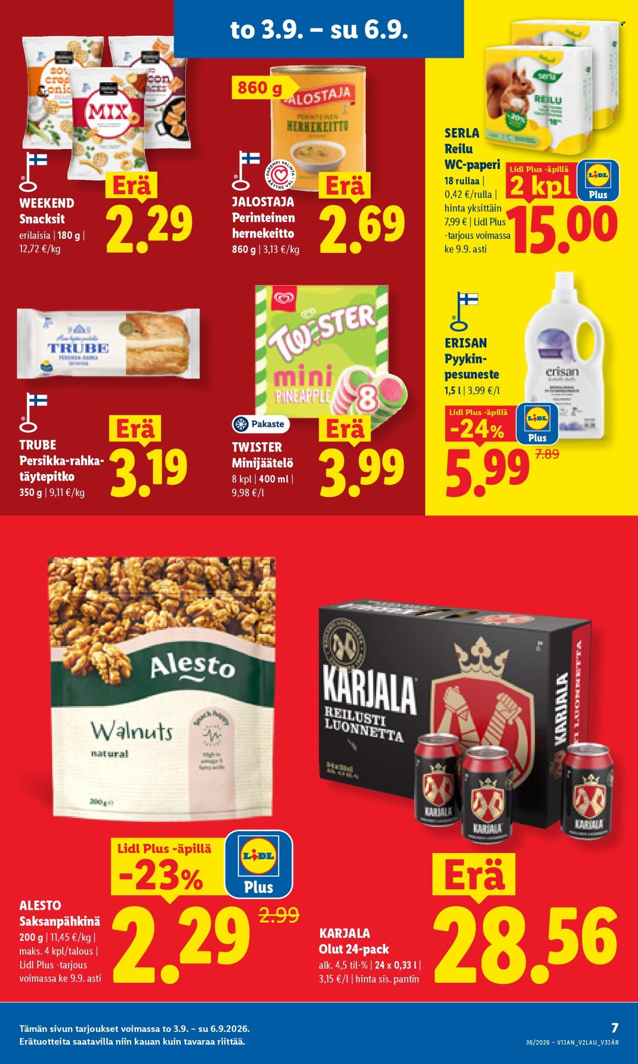 Lidl tarjoukset - 03.09.2026 - 06.09.2026. Sivu 7