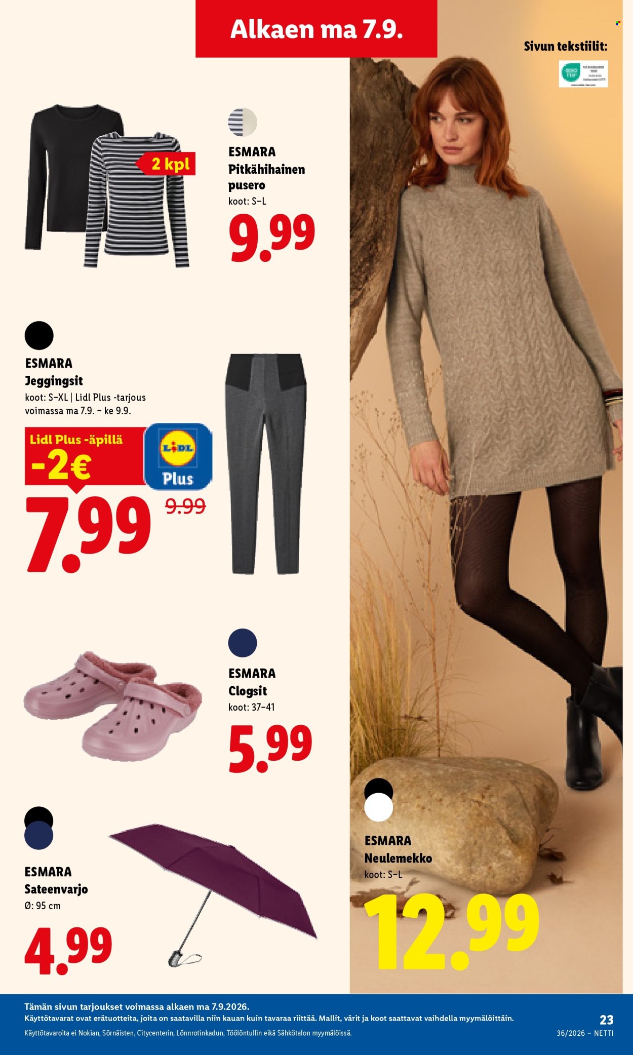 Lidl tarjoukset - 07.09.2026 - 09.09.2026. Sivu 9