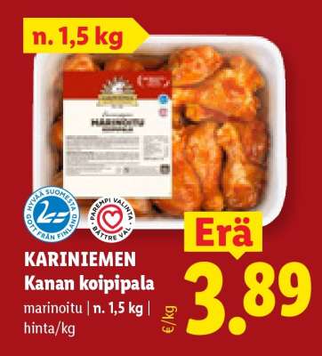KARINIEMEN Kanan koipipala