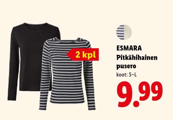 ESMARA Pitkähihainen pusero