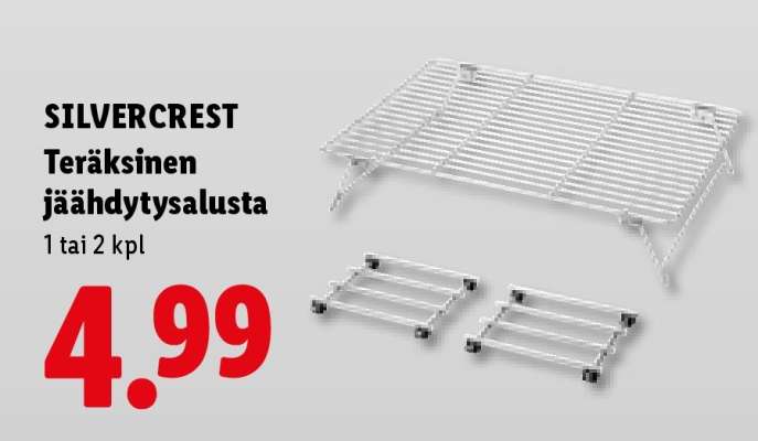 SILVERCREST Teräksinen jäähdytysalusta