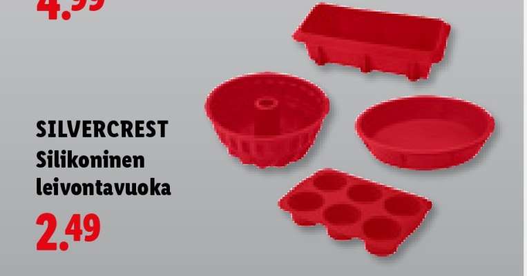 SILVERCREST Silikoninen leivontavuoka