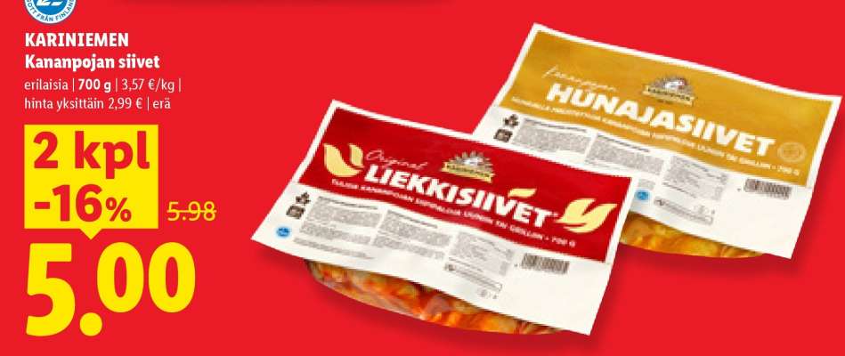 Kariniemen KANANPOJAN SIIVET