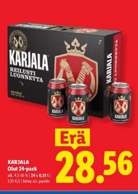 KARJALA Olut 24-pack