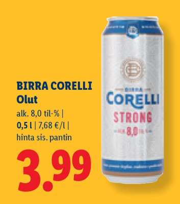BIRRA CORELLI Olut