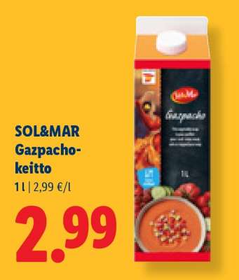 SOL & MAR Gazpacho-keitto