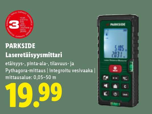 PARKSIDE Lasertäisyysmittari