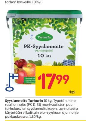 Syyslannoite Tarhurin