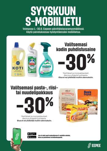 Sale tarjoukset  - 01.09.2026 - 30.09.2026.