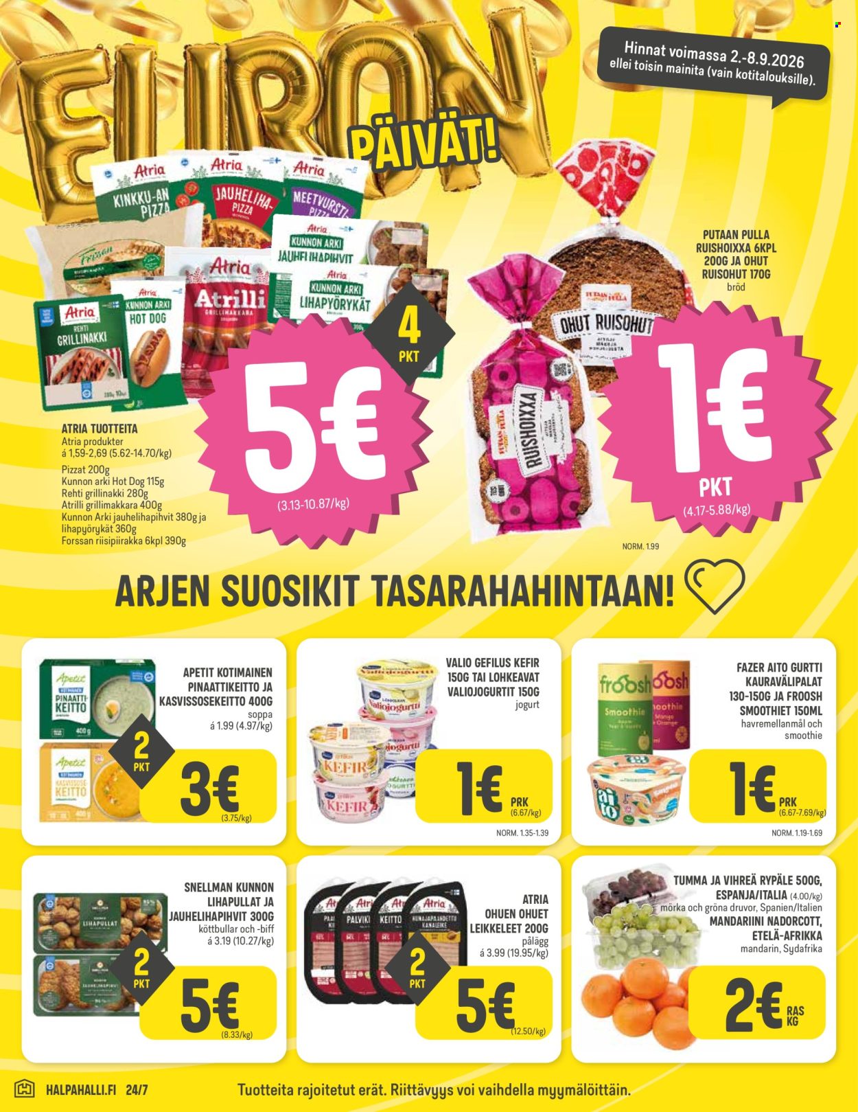 HalpaHalli tarjoukset - 02.09.2026 - 08.09.2026. Sivu 2