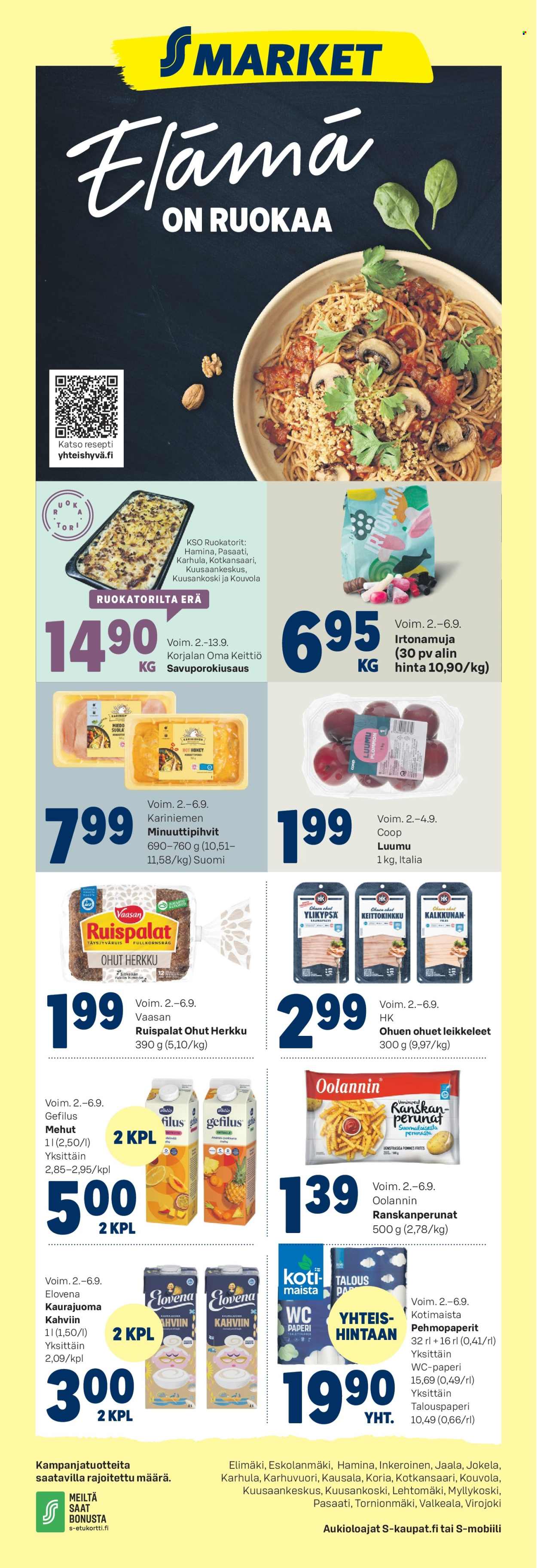 S-market tarjoukset - 02.09.2026 - 06.09.2026. Sivu 1