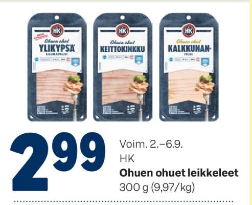 HK OHUEN OHUET LEIKKELEET