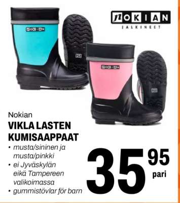 Nokian VIKLA LASTEN KUMISAAPPAAT