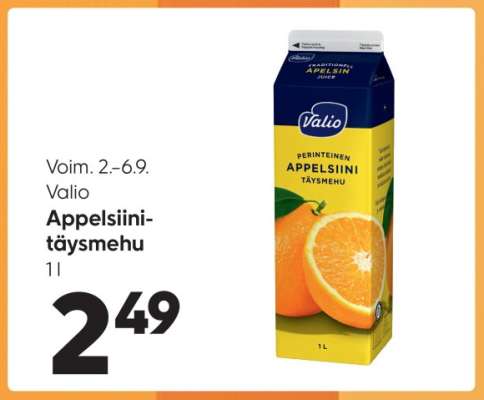 Valio Appelsiinitäysmehu