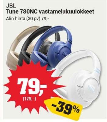 JBL Tune 780NC vastamelukuulokkeet