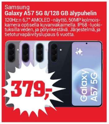 Samsung Galaxy A57 5G 8/128 GB älypuhelin